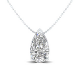 Classic Pear Solitaire Pendant