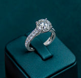 The Bridge Peak Round Brilliant Ring