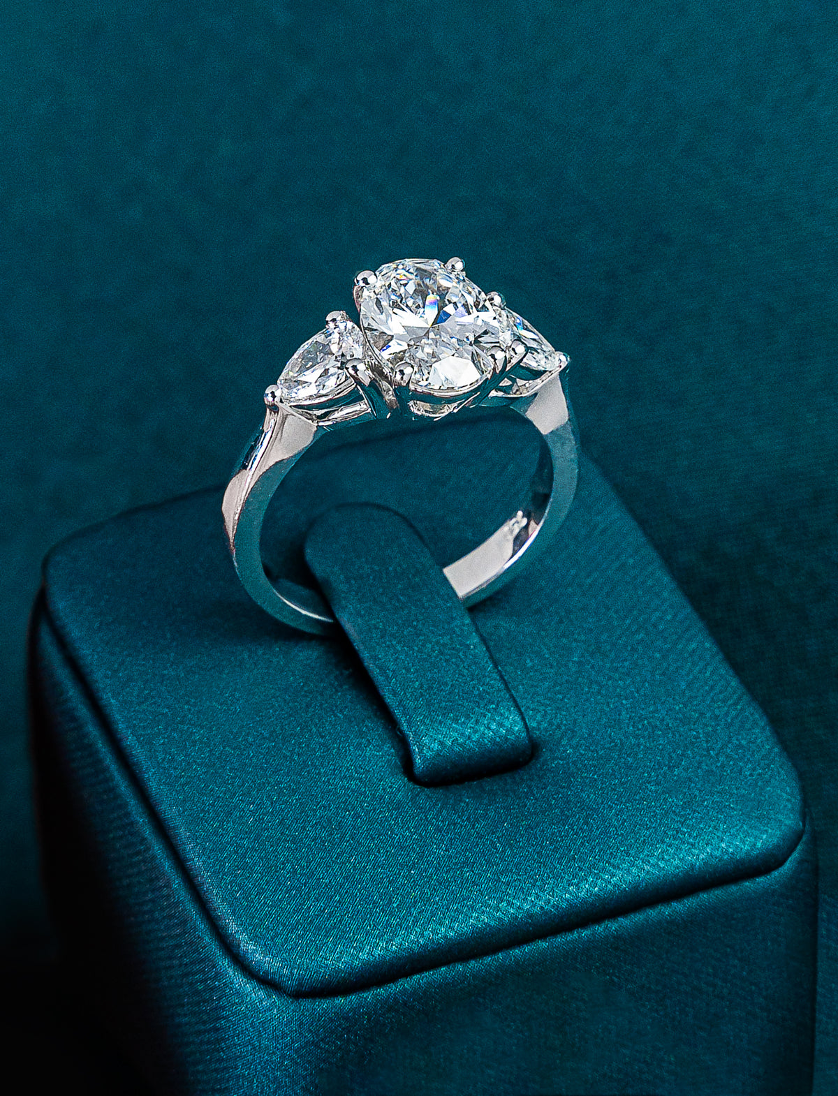 Classic Oval Pear Trilogy Ring