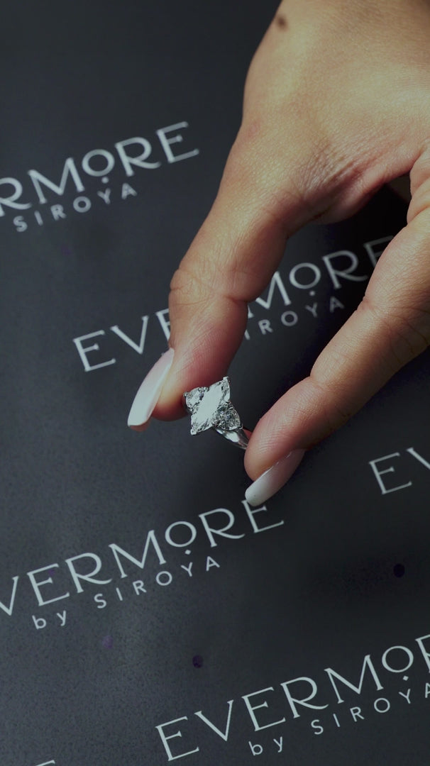 Classic Marquise Heart Trilogy Ring